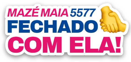 Figurinha: Mazé Maia 5577, fechado com ela!