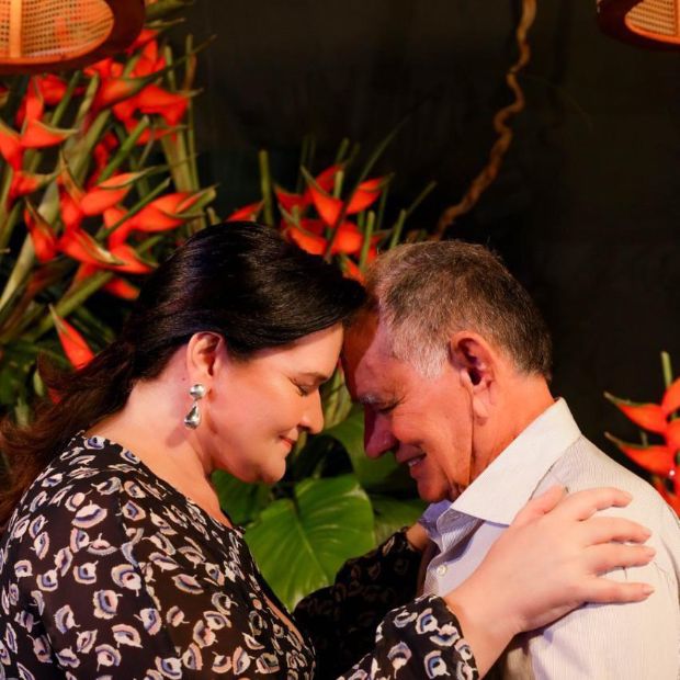 Mazé Maia e o pai, Sr. Ibernon Maia